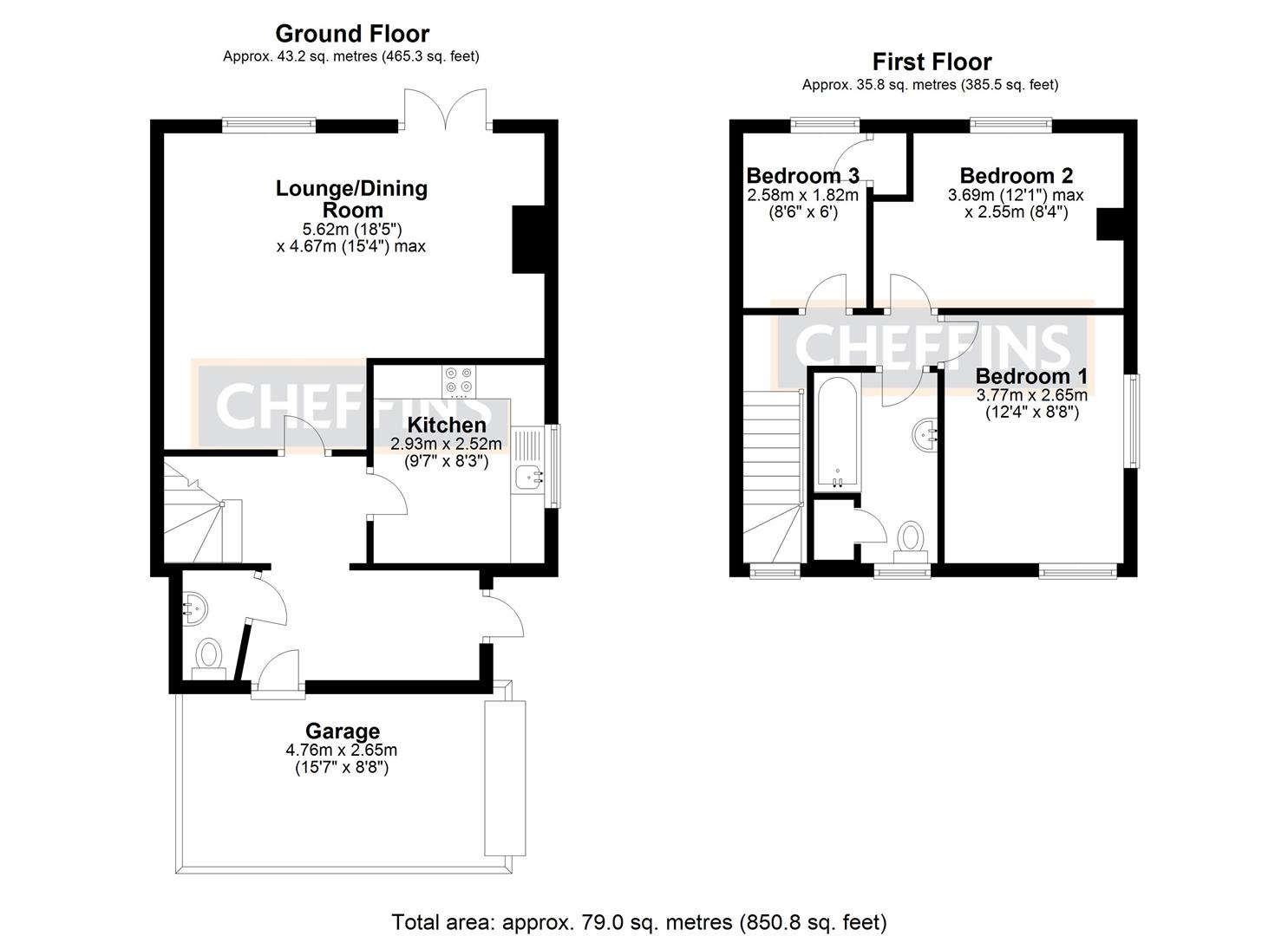 3 Bedroom for sale in Pymoor Cheffins Ely Sales